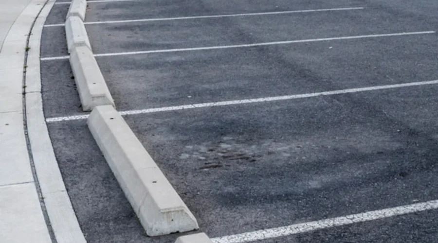 Wheel Stop installation in Maine